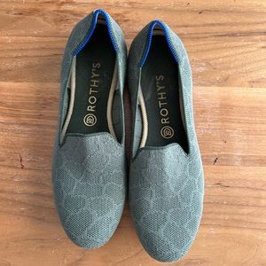 Rothy’s green safari (retired) loafer